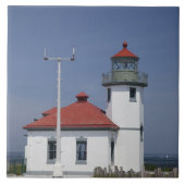 VS, Washington, Seattle, Alki Point Lighthouse, Tegeltje (Voorkant)