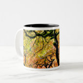 VS, Washington, Seattle, Kubota Garden. Tweekleurige Koffiemok (Voorkant links)