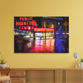 VS, Washington, Seattle, Pike Place Market Canvas Afdruk (Insitu (Woonkamer))