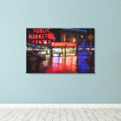 VS, Washington, Seattle, Pike Place Market Canvas Afdruk (Insitu (Houten vloer))