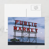 VS, Washington, Seattle, Pike Street Market Briefkaart (Voorkant / Achterkant)