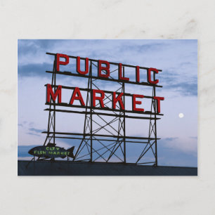 VS, Washington, Seattle, Pike Street Market Briefkaart