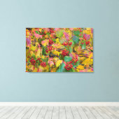 VS, Washington, Spokane County, Hawthorn Leaves 2 Canvas Afdruk (Insitu (Houten vloer))
