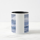 VS, Washington State, La Push. Man kayak Mok (Midden)