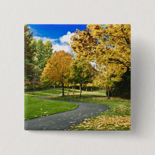 VS, Washington Vierkante Button 5,1 Cm