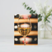 VS, Washington, Walla Walla. Wijn Glas Briefkaart (Staand voorkant)