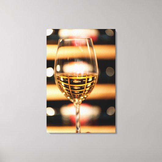 VS, Washington, Walla Walla. Wijn Glas Canvas Afdruk (Voorkant)