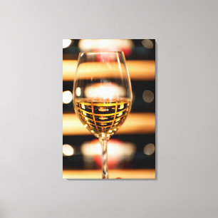 VS, Washington, Walla Walla. Wijn Glas Canvas Afdruk