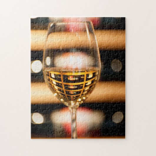 VS, Washington, Walla Walla. Wijn Glas Legpuzzel (Verticaal)