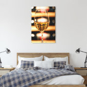 VS, Washington, Walla Walla. Wine Glass Canvas Afdruk (Insitu (Slaapkamer))