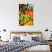 VS, Washington, Whidbey Island. Wijnmakerij Canvas Afdruk (Insitu (Slaapkamer))