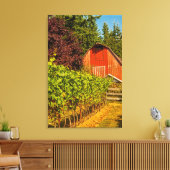 VS, Washington, Whidbey Island. Wijnmakerij Canvas Afdruk (Insitu (Woonkamer))