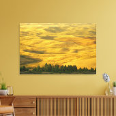 VS, Washington, Whitman County, Palouse, Tarwe Canvas Afdruk (Insitu (Woonkamer))