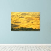 VS, Washington, Whitman County, Palouse, Tarwe Canvas Afdruk (Insitu (Houten vloer))