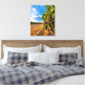 VS, Washington, Yakima-vallei. Merlotdruiven Canvas Afdruk (Insitu (Slaapkamer))