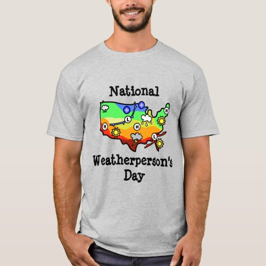 VS Weather Map T-Shirt (Voorkant)