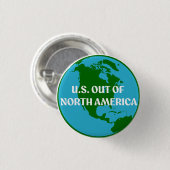 VS. weg uit Noord-Amerika Ronde Button 3,2 Cm (Voorkant /achterkant)