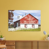 VS, West Virginia, Arbovale. Monongahela Canvas Afdruk (Insitu (Woonkamer))