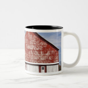 VS, West Virginia, Arbovale. Monongahela Tweekleurige Koffiemok