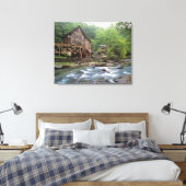 VS, West Virginia, Babcock SP. Rustic Glade Canvas Afdruk (Insitu (Slaapkamer))