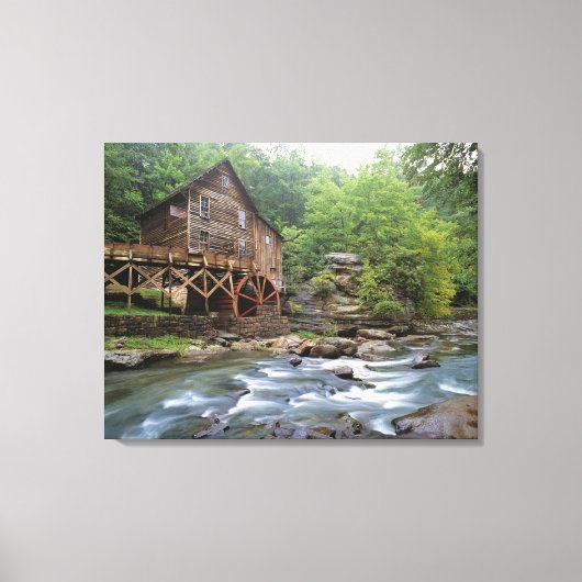 VS, West Virginia, Babcock SP. Rustic Glade Canvas Afdruk (Voorkant)