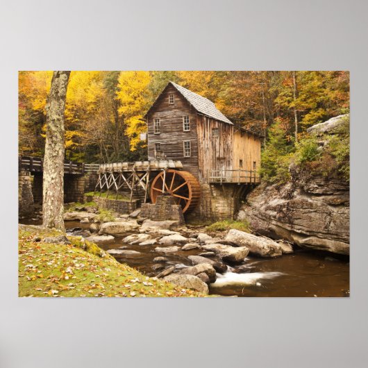 VS, West Virginia, Clifftop. Babcock State 2 Poster (Voorkant)