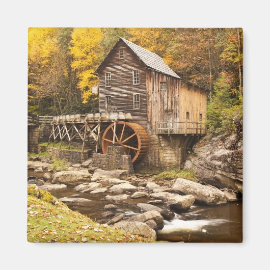 VS, West Virginia, Clifftop. Deelstaat Babcock 2 Magneet (Voorkant)