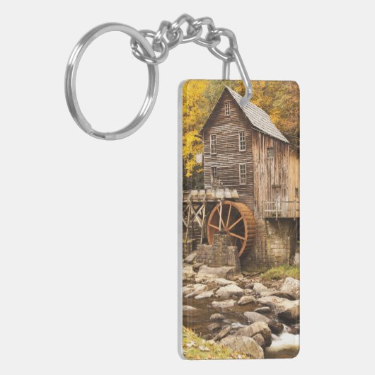 VS, West Virginia, Clifftop. Deelstaat Babcock 2 Sleutelhanger (Voorkant Links)