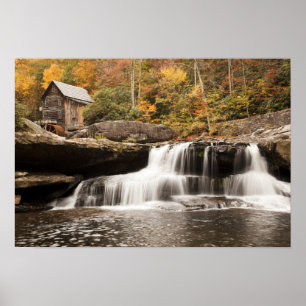 VS, West Virginia, Clifftop. Staat Babcock Poster