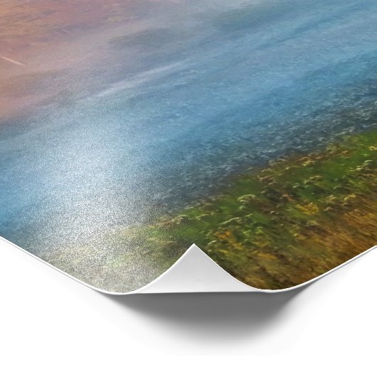 VS, West Virginia, Davis. Misty valley en Foto Afdruk (Hoek)