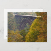 VS, West Virginia, Fayetteville. Nieuwe rivier Briefkaart (Voorkant / Achterkant)