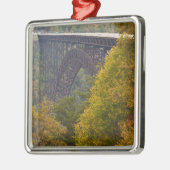 VS, West Virginia, Fayetteville. Nieuwe rivier Metalen Ornament (Links)