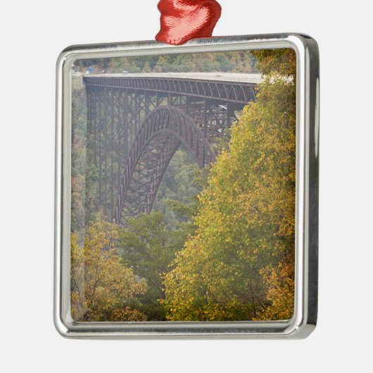 VS, West Virginia, Fayetteville. Nieuwe rivier Metalen Ornament (Links)