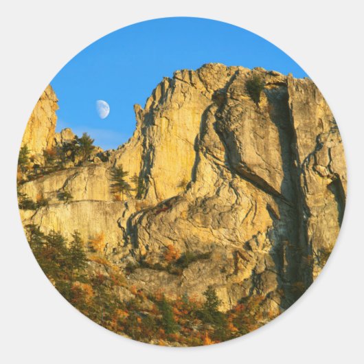 VS, West Virginia, Spruce Knob-Seneca Rocks 2 Ronde Sticker (Voorkant)