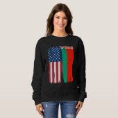 VS Wit-Rusland Halve Amerikaanse Vlag Roots Trui (Voorkant volledig)