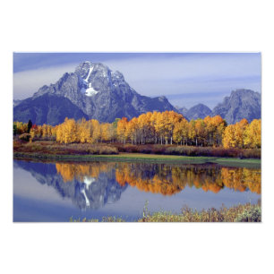 VS, Wyoming, Grand Teton National Park. Mt. 2 Foto Afdruk