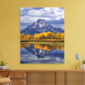VS, Wyoming, Grand Teton NP. Tegen de Canvas Afdruk (Insitu (Woonkamer))