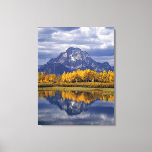 VS, Wyoming, Grand Teton NP. Tegen de Canvas Afdruk (Voorkant)