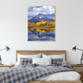 VS, Wyoming, Grand Teton NP. Tegen de Canvas Afdruk (Insitu (Slaapkamer))