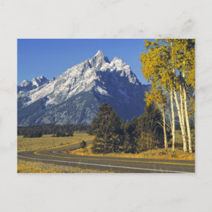 VS, Wyoming, Grand Teton NP. Teton Parkway Briefkaart