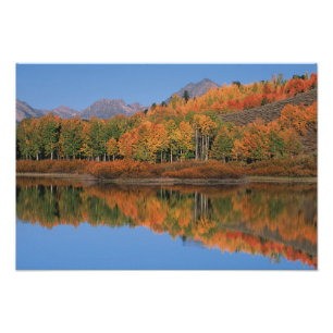 VS, Wyoming, Grand Tetons National Park in 4 Foto Afdruk