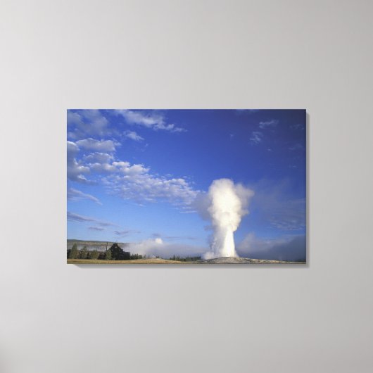 VS, Wyoming. Yellowstone National Park. Oud Canvas Afdruk (Voorkant)