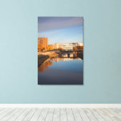 VS, Zuid Dakota, Sioux-Herfsten, City Skyline Canvas Afdruk (Insitu (Houten vloer))