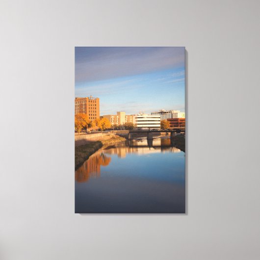 VS, Zuid Dakota, Sioux-Herfsten, City Skyline Canvas Afdruk (Voorkant)