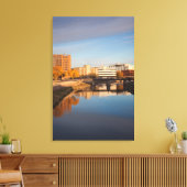 VS, Zuid Dakota, Sioux-Herfsten, City Skyline Canvas Afdruk (Insitu (Woonkamer))