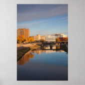 VS, Zuid Dakota, Sioux-Herfsten, City Skyline Poster (Voorkant)