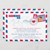 VSA en VK Airmail Post Reception Kaart (Voorkant / Achterkant)