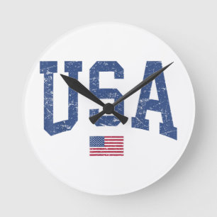 VSA Vrouwen Mannen Kinderen Patriottische Amerikaa Ronde Klok