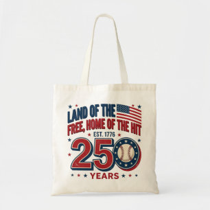 VSALand Van De Vrijheid Honkbal 250 Jaar Design Tote Bag