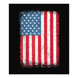 VSAPatriottische Amerikaanse Vlag Voor Mannen Vrou Foto Afdruk